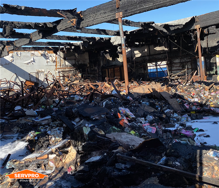 Commercial fire damage